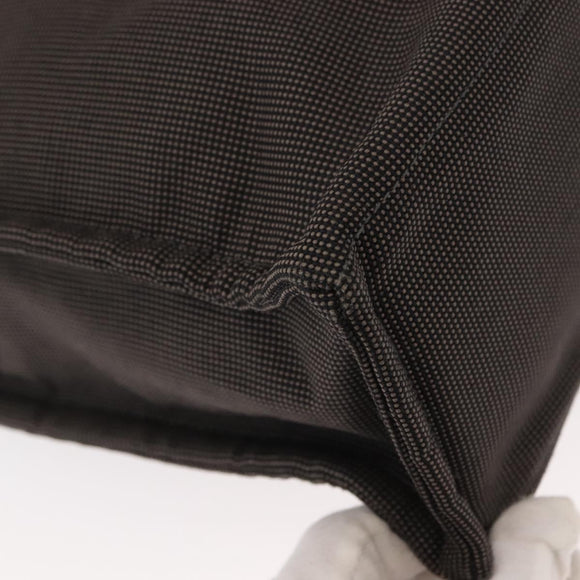 HERMES Her Line MM Hand Bag Canvas Gray Auth fm4937