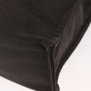 HERMES Her Line MM Hand Bag Canvas Gray Auth fm4937-9