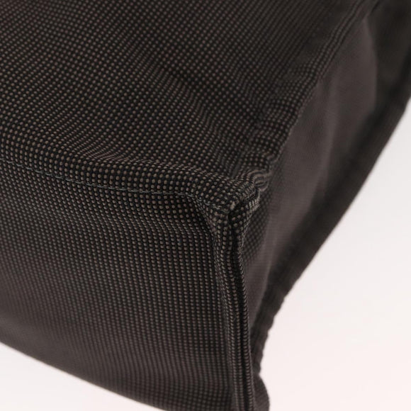 HERMES Her Line MM Hand Bag Canvas Gray Auth fm4937