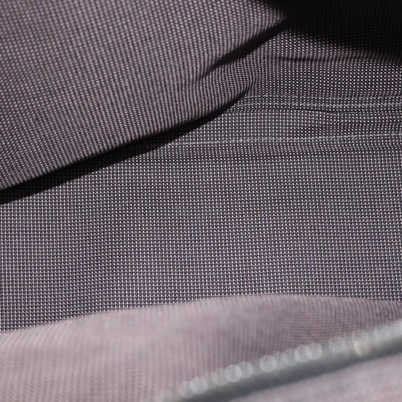 HERMES Her Line MM Hand Bag Canvas Gray Auth fm4937