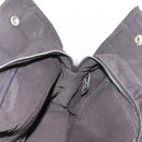 HERMES Her Line MM Hand Bag Canvas Gray Auth fm4937-19