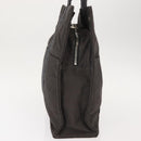 HERMES Her Line MM Hand Bag Canvas Gray Auth fm4937-4