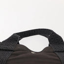 HERMES Her Line MM Hand Bag Canvas Gray Auth fm4937-8