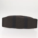 HERMES Her Line MM Hand Bag Canvas Gray Auth fm4937-5