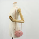 CHANEL Chain V stitch Shoulder Bag Leather Pink Gold CC Auth fm4939M-25