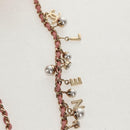 CHANEL Chain V stitch Shoulder Bag Leather Pink Gold CC Auth fm4939M-9