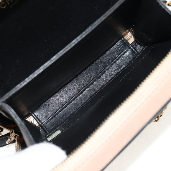 CHANEL CC Filigree Vanity Chain Bag Caviar Skin Beige Gold CC Auth fm4940M