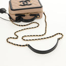 CHANEL CC Filigree Vanity Chain Bag Caviar Skin Beige Gold CC Auth fm4940M-9