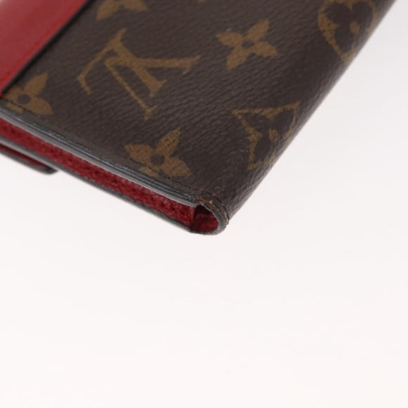 LOUIS VUITTON Monogram Noir Portefeuille Geldbörse Kompakte Brieftasche M67478 Auth fm4941
