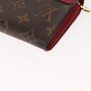 LOUIS VUITTON Monogram Noir Portefeuille Geldbörse Kompakte Brieftasche M67478 Auth fm4941-16