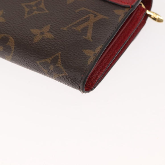 LOUIS VUITTON Monogram Noir Portefeuille Geldbörse Kompakte Brieftasche M67478 Auth fm4941