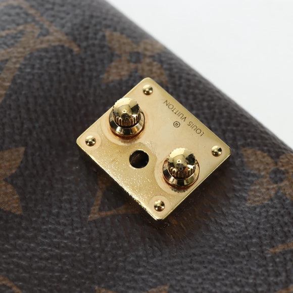 LOUIS VUITTON Monogram Noir Portefeuille Geldbörse Kompakte Brieftasche M67478 Auth fm4941