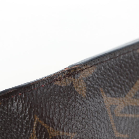LOUIS VUITTON Monogram Noir Portefeuille Geldbörse Kompakte Brieftasche M67478 Auth fm4941