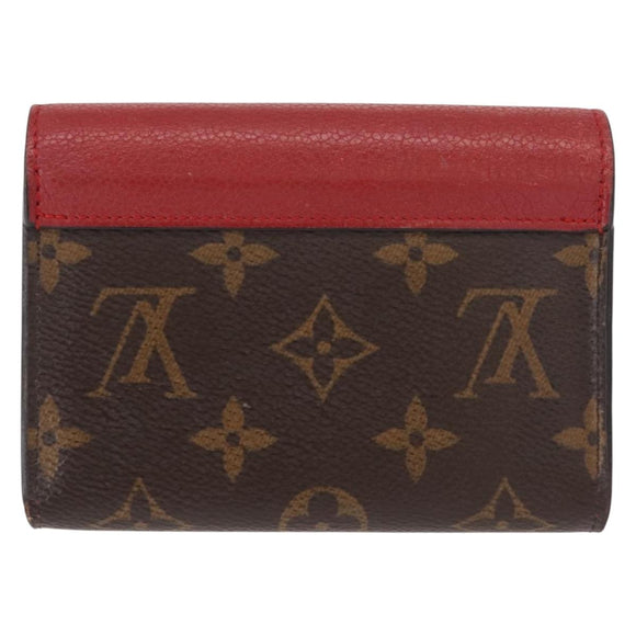 LOUIS VUITTON Monogram Noir Portefeuille Geldbörse Kompakte Brieftasche M67478 Auth fm4941