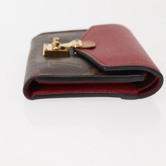 LOUIS VUITTON Monogram Noir Portefeuille Purse Compact Wallet M67478 Auth fm4941