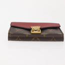 LOUIS VUITTON Monogram Noir Portefeuille Geldbörse Kompakte Brieftasche M67478 Auth fm4941-6