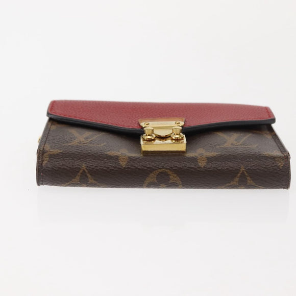 LOUIS VUITTON Monogram Noir Portefeuille Geldbörse Kompakte Brieftasche M67478 Auth fm4941