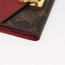LOUIS VUITTON Monogram Noir Portefeuille Geldbörse Kompakte Brieftasche M67478 Auth fm4941-7