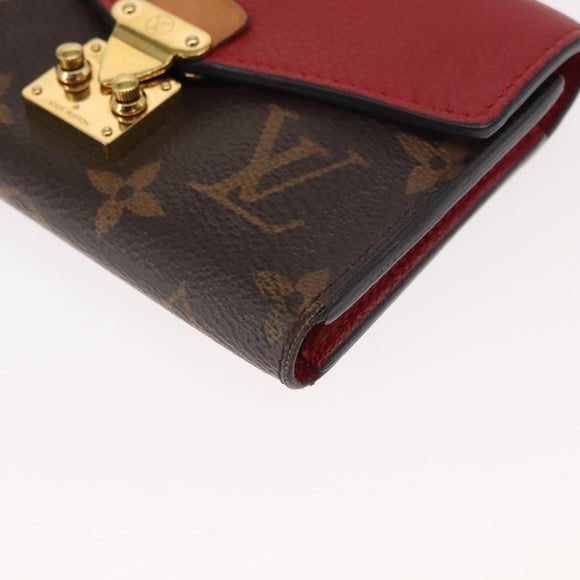 LOUIS VUITTON Monogram Noir Portefeuille Geldbörse Kompakte Brieftasche M67478 Auth fm4941