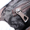PRADA Chain Shoulder Bag Nylon Brown Gold Auth fm4942-21
