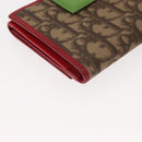 Christian Dior Trotter Canvas Bifold Wallet PVC Rasta Color Auth fm4943-15