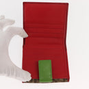 Christian Dior Trotter Canvas Bifold Wallet PVC Rasta Color Auth fm4943-9