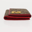 Christian Dior Trotter Canvas Bifold Wallet PVC Rasta Color Auth fm4943-3