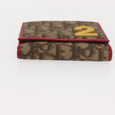 Christian Dior Trotter Canvas Bifold Wallet PVC Rasta Color Auth fm4943-6