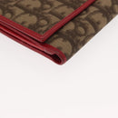 Christian Dior Trotter Canvas Bifold Wallet PVC Rasta Color Auth fm4943-7