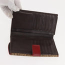 Christian Dior Trotter Canvas Saddle Long Wallet Rasta Color Auth fm4944-9
