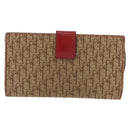 Christian Dior Trotter Canvas Saddle Long Wallet Rasta Color Auth fm4944-2