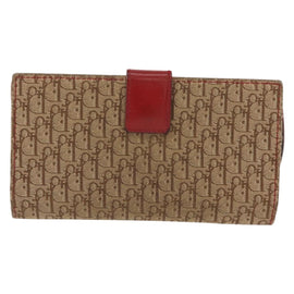 Christian Dior Trotter Canvas Saddle Long Wallet Rasta Color Auth fm4944 - 0