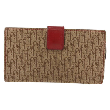 Christian Dior Trotter Canvas Saddle Long Wallet Rasta Color Auth fm4944 - 0