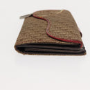 Christian Dior Trotter Canvas Saddle Long Wallet Rasta Color Auth fm4944-3