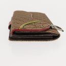 Christian Dior Trotter Canvas Saddle Long Wallet Rasta Color Auth fm4944-4