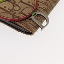Christian Dior Trotter Canvas Saddle Long Wallet Rasta Color Auth fm4944-7