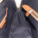 BURBERRY Nova Check Hand Bag PVC 2way Beige Gold Auth fm4955-22