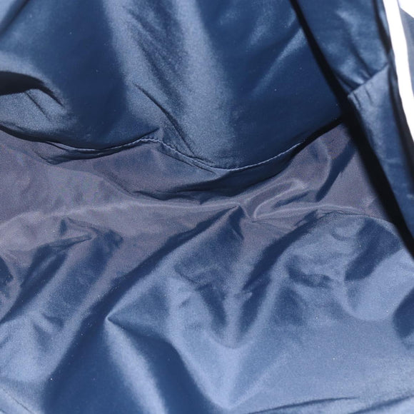 GUCCI Tote Bag Nylon Navy Silver 169943 Auth fm4956