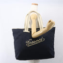 GUCCI Tote Bag Nylon Navy Silver 169943 Auth fm4956-22