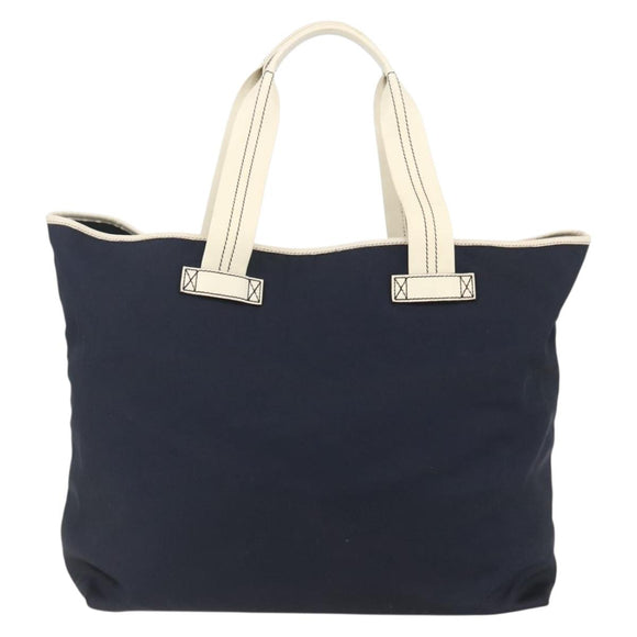 GUCCI Tote Bag Nylon Navy Silver 169943 Auth fm4956