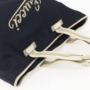 GUCCI Tote Bag Nylon Navy Silver 169943 Auth fm4956-6