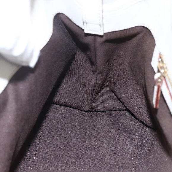 GUCCI Hand Bag Leather Ivory Gold 145761 Auth fm4957