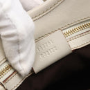 GUCCI Hand Bag Leather Ivory Gold 145761 Auth fm4957-12