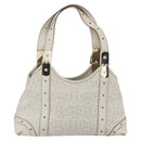 GUCCI Hand Bag Leather Ivory Gold 145761 Auth fm4957-2