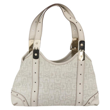 GUCCI Hand Bag Leather Ivory Gold 145761 Auth fm4957 - 0