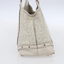 GUCCI Hand Bag Leather Ivory Gold 145761 Auth fm4957-3