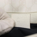 GUCCI GG Supreme Sherry Line Waist bag PVC White Gold 152597 Auth fm4959-21