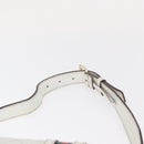 GUCCI GG Supreme Sherry Line Waist bag PVC White Gold 152597 Auth fm4959-8