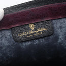 GUCCI GG Supreme Sherry Line Clutch Bag PVC Red Navy 84 014 2125 28 Auth fm4960-12