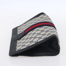 GUCCI GG Supreme Sherry Line Clutch Bag PVC Red Navy 84 014 2125 28 Auth fm4960-4